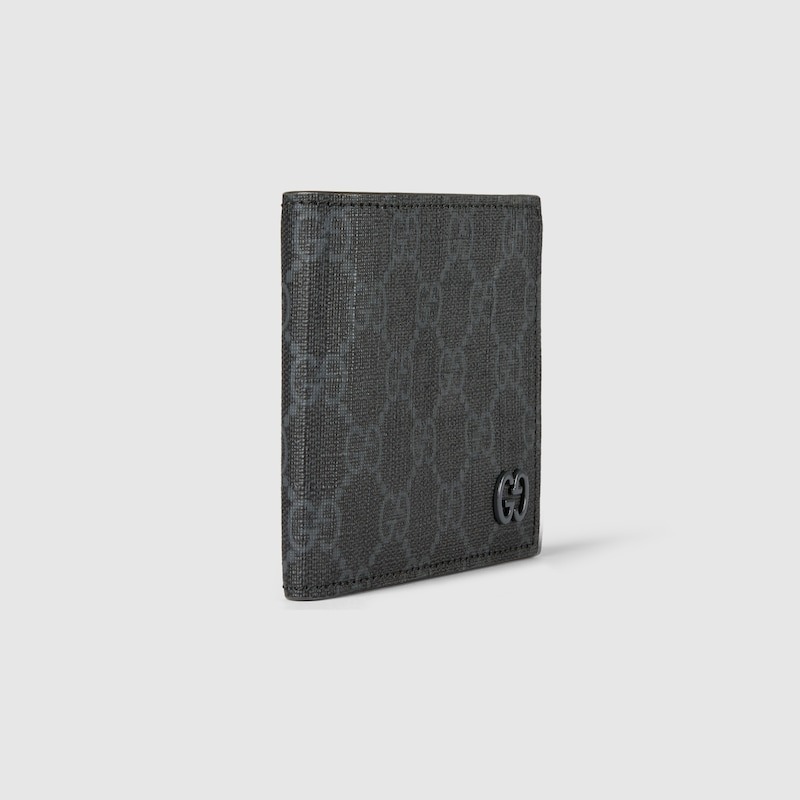 Gvc*1 Grey Interior Bi-Fold Wallet Grey For Men 4.3in/11cm 768243 FACQC 1048