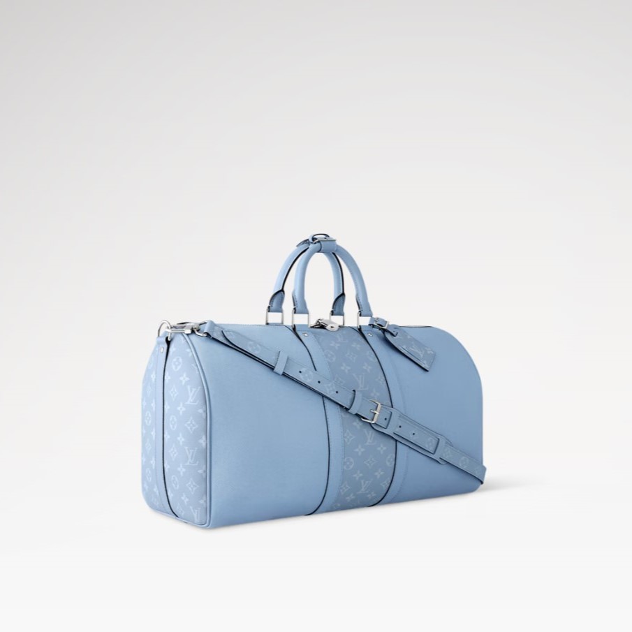 L0vis Vvtt0n Keepall Bandoulière 50 Sky Blue 19.7in/50cm M14122