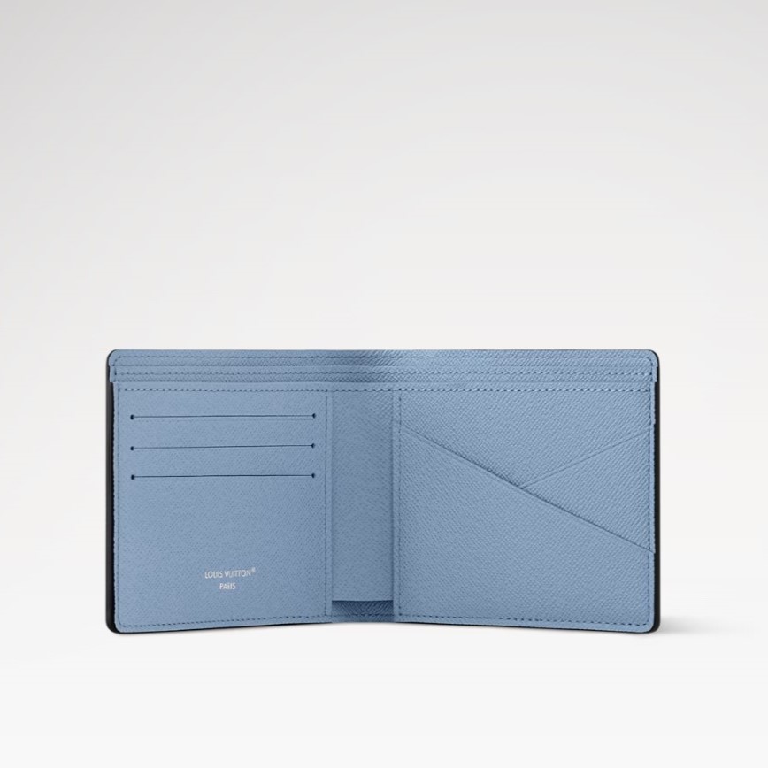 L0vis Vvtt0n Multiple Wallet Sky Blue For Men 4.5in/11cm M14111