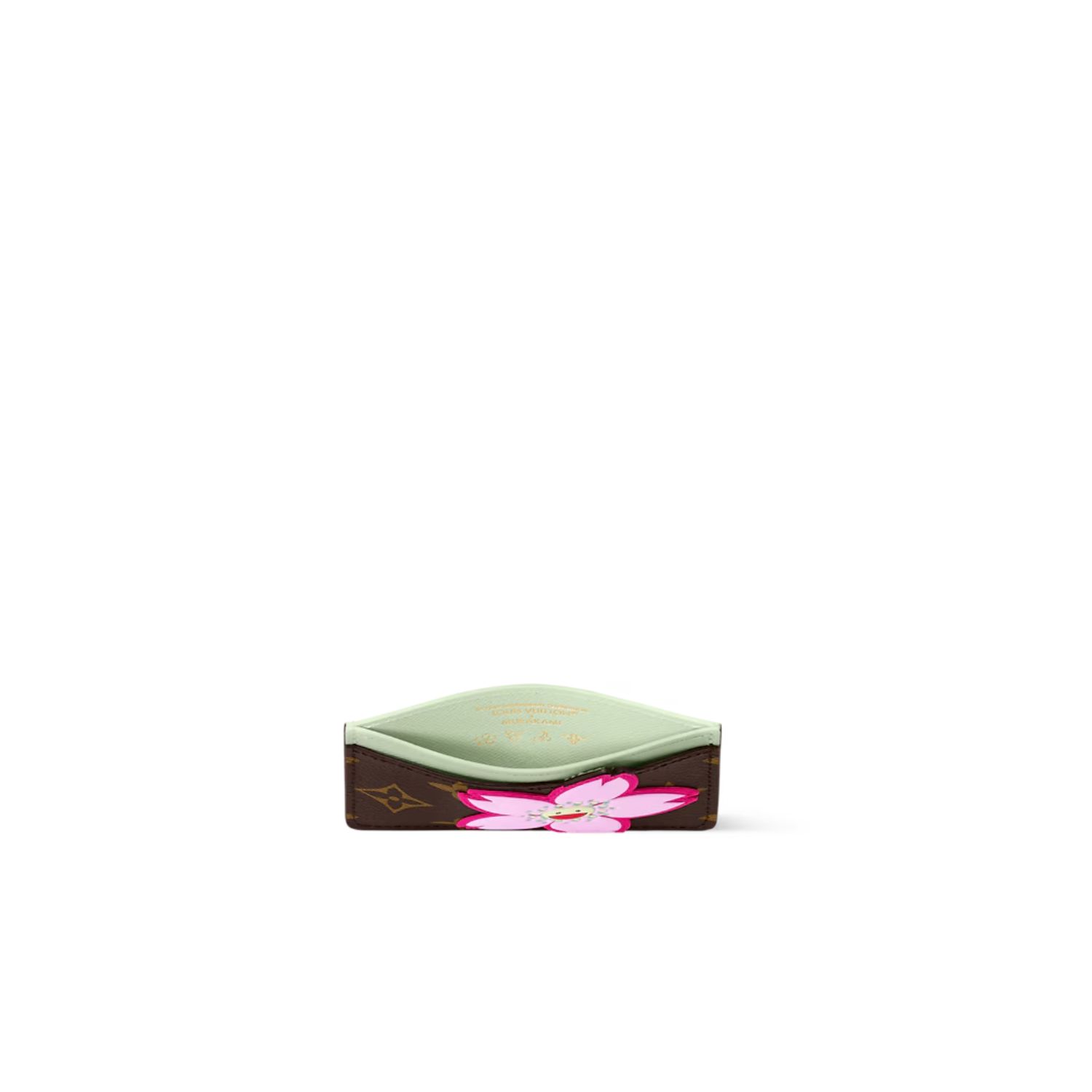 L0vis Vvtt0n LV x TM Card Holder Sakura Brown 11cm/4.3in For Women – M13429
