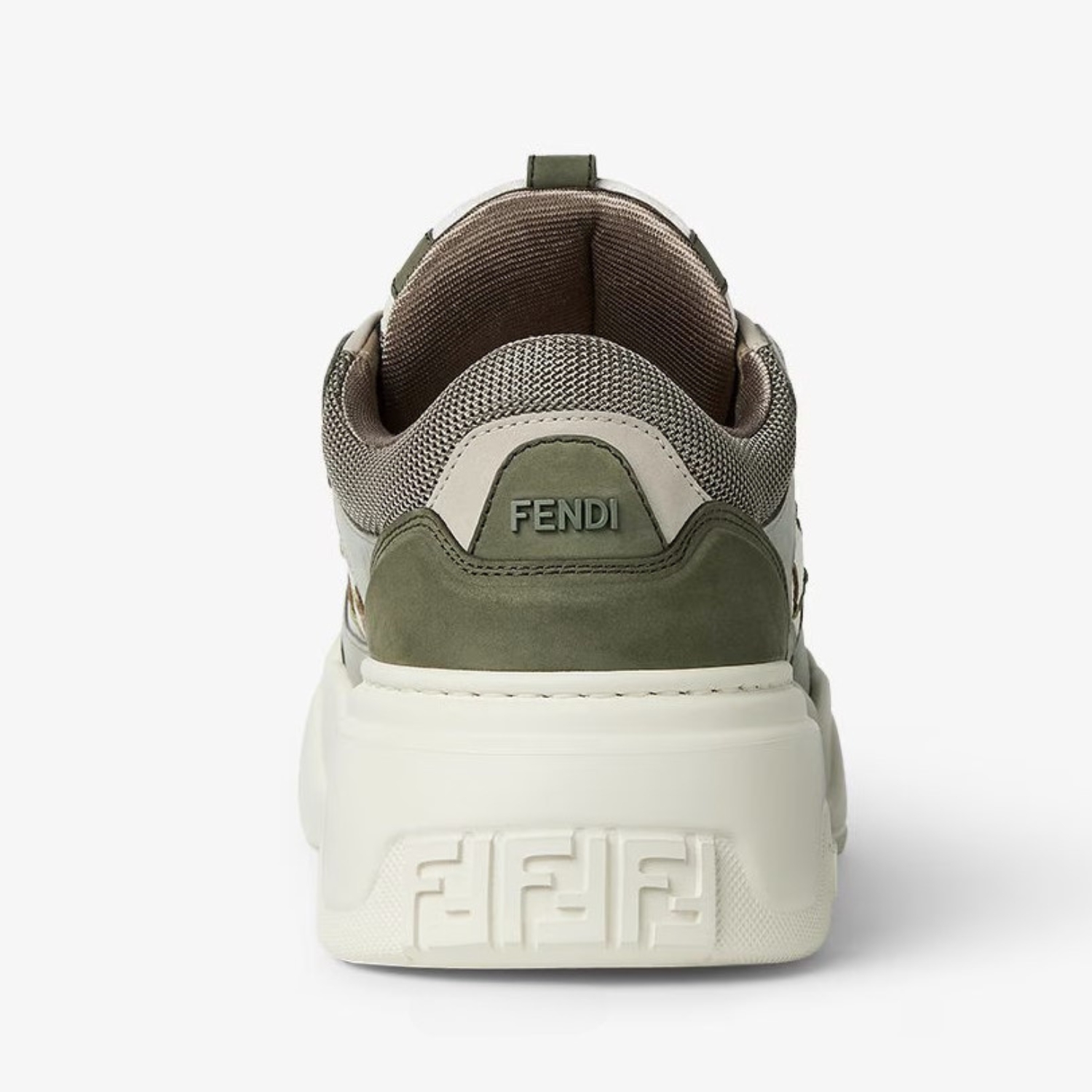 F**di Force Sneakers White And Green For Men 7E1728AU21F1RSW