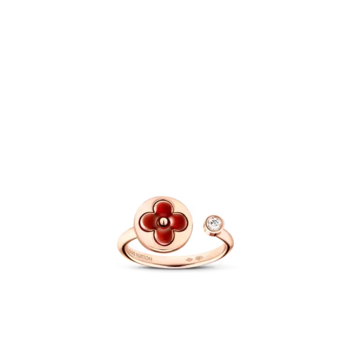 L0vis Vvtt0n Color Blossom Mini Sun Ring Pink Gold For Women – Q0S23A