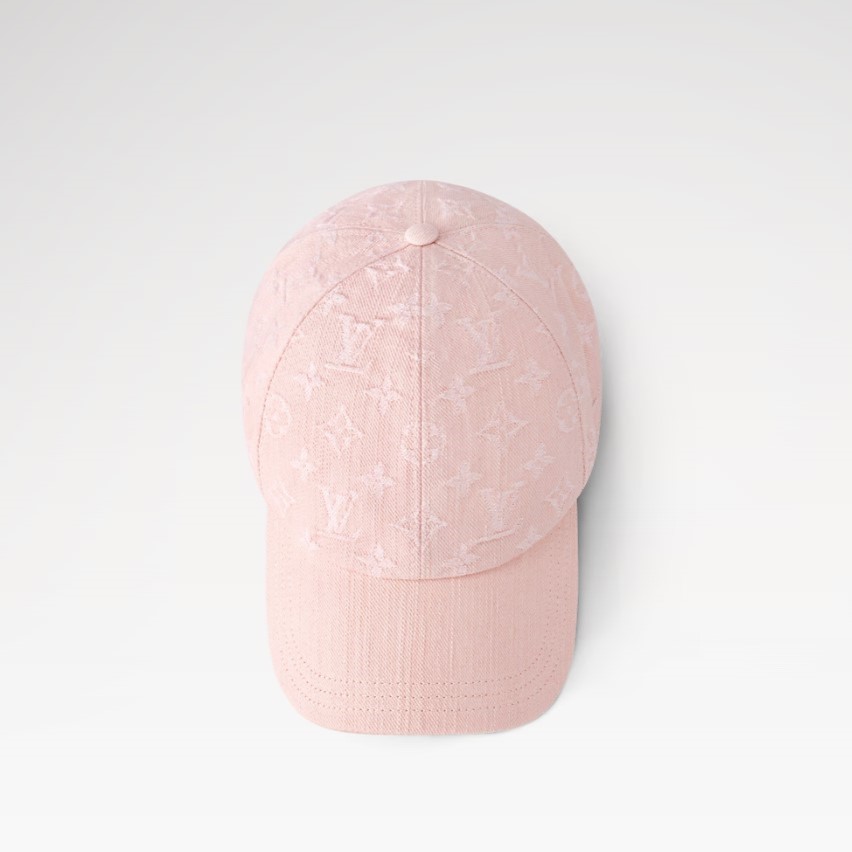 L0vis Vvtt0n Denim Cap Pink For Women M7944M