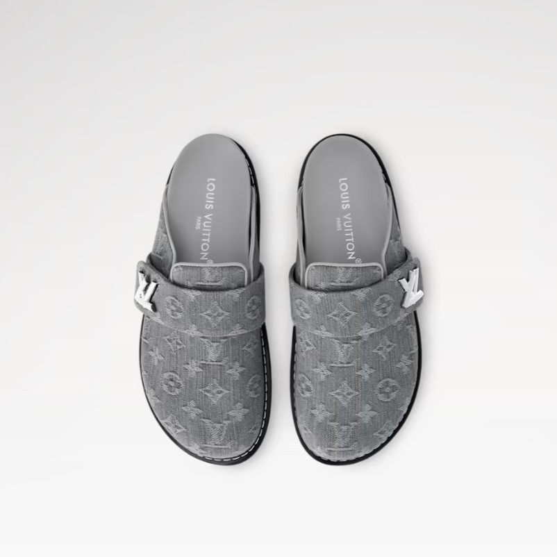L0vis Vvtt0n LV Cosy Comfort Mule Gray For Women 1AGVP3