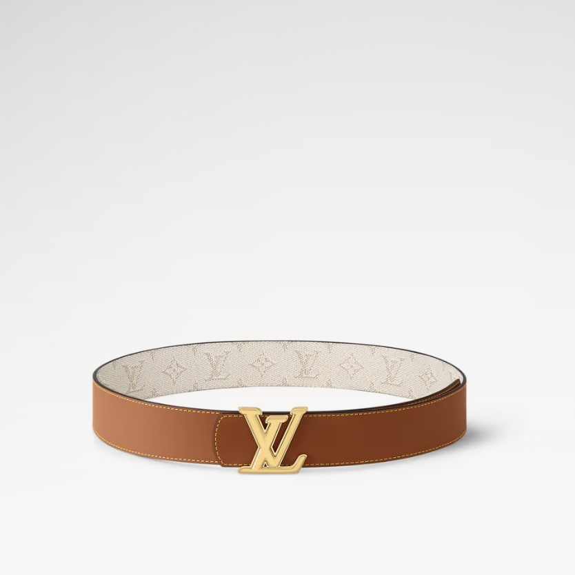 L0vis Vvtt0n LV Dimension 40mm Reversible Belt Beige For Men M4154S