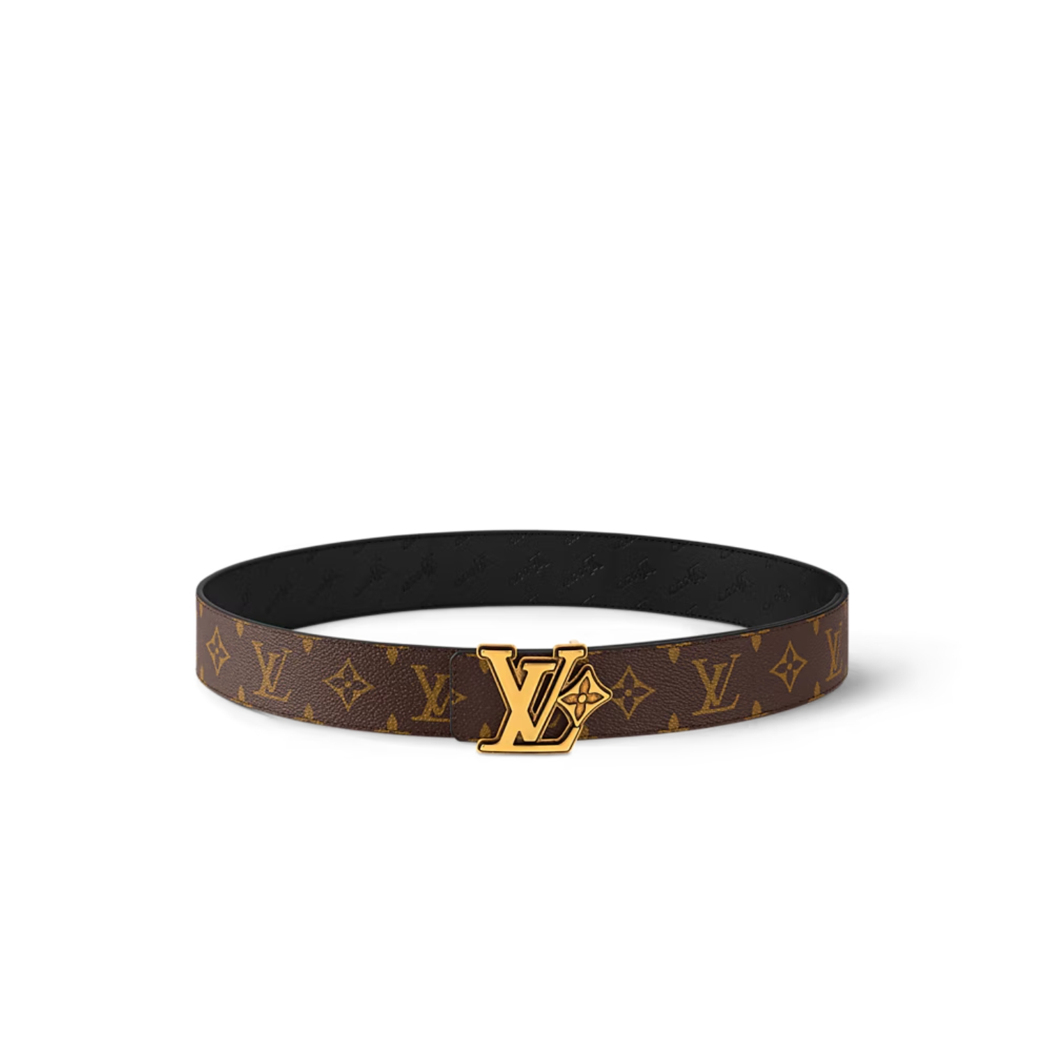 L0vis Vvtt0n LV Flower 40mm Reversible Belt Brown For Men M4061V