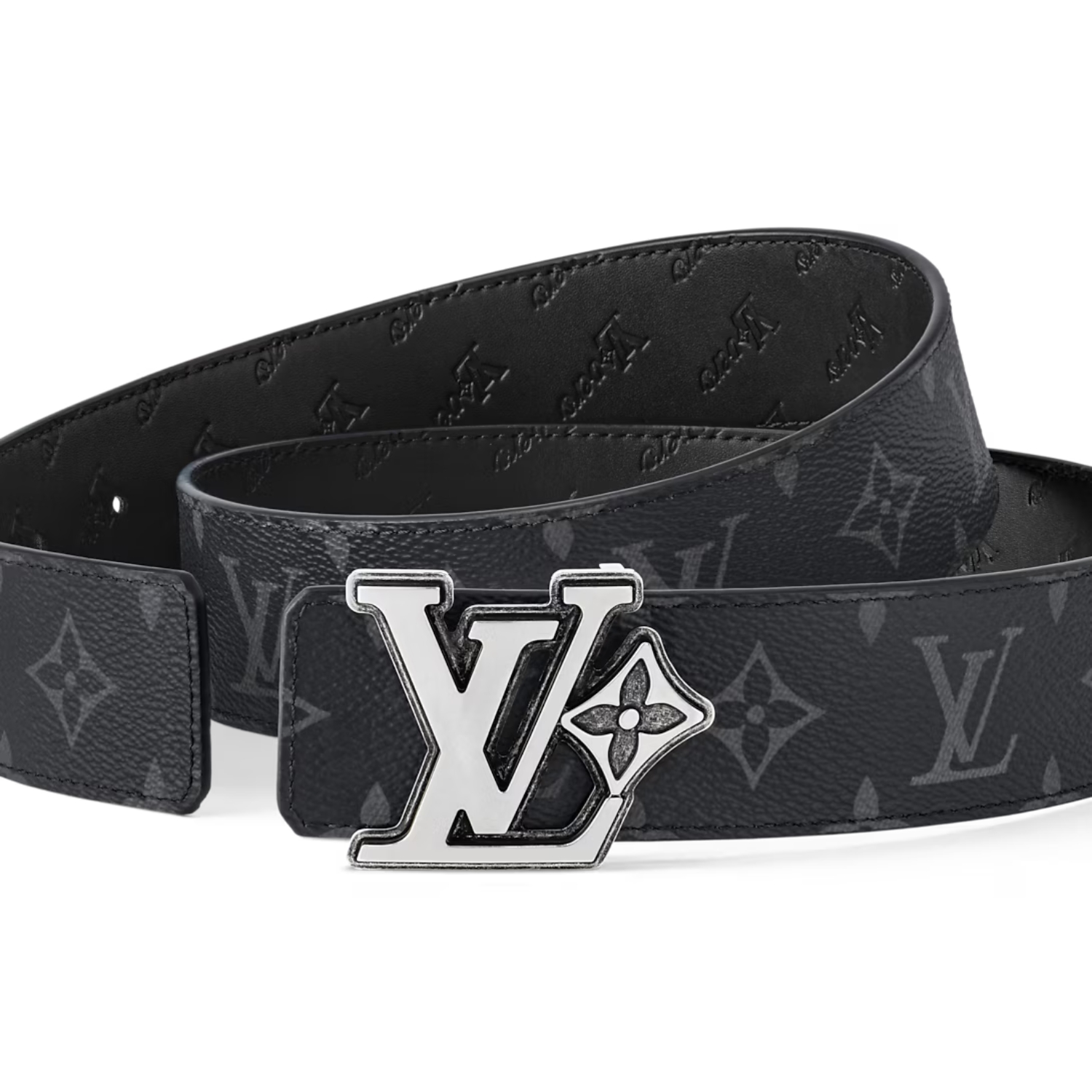 L0vis Vvtt0n LV Flower 40mm Reversible Belt Black For Men M4110V