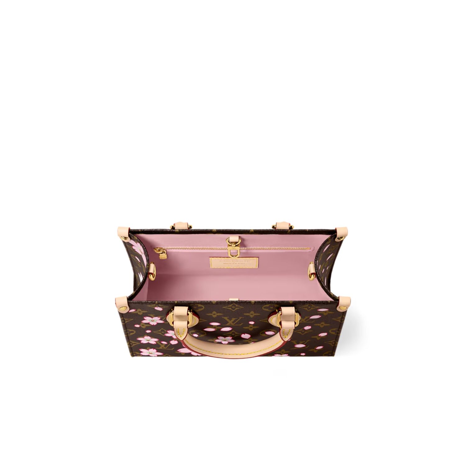 L0vis Vvtt0n LV x Murakami OnTheGo PM Sakura Brown For Women 25cm/9.8in – M13269