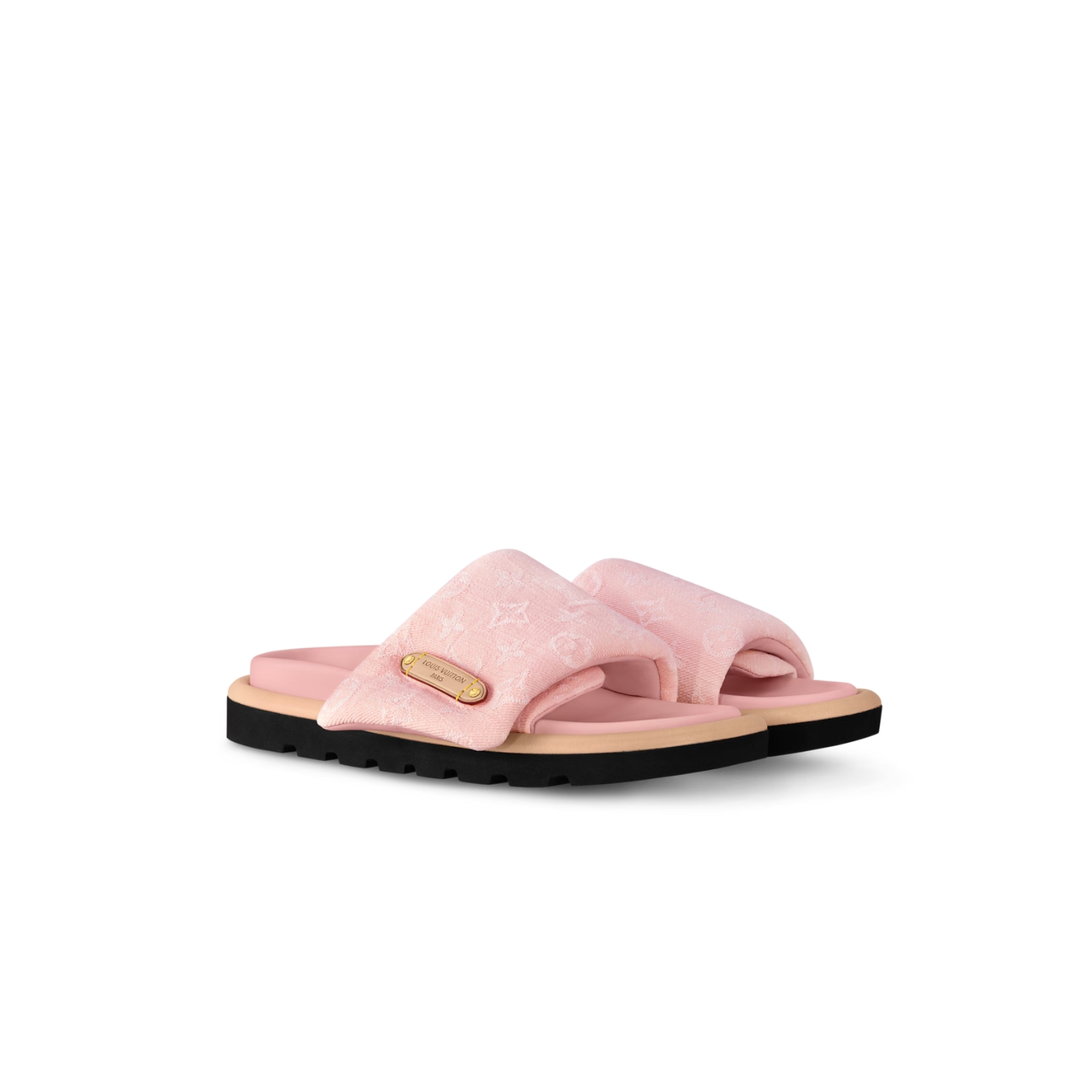 L0vis Vvtt0n Pool Pillow Flat Comfort Mule Pink For Women 1AGUZD