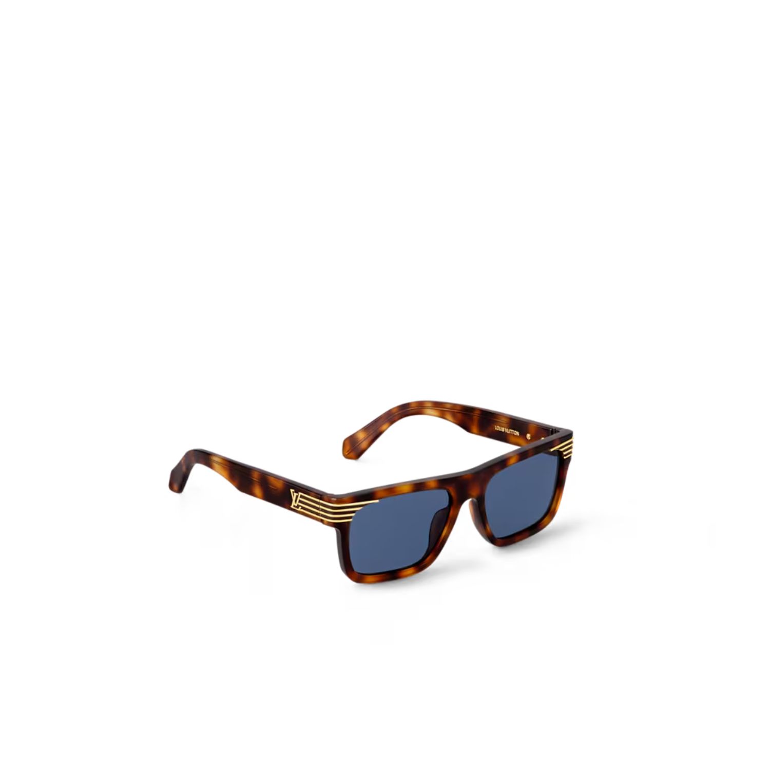 L0vis Vvtt0n Slide Square Sunglasses Chocolate Tortoise For Men – Z2746U
