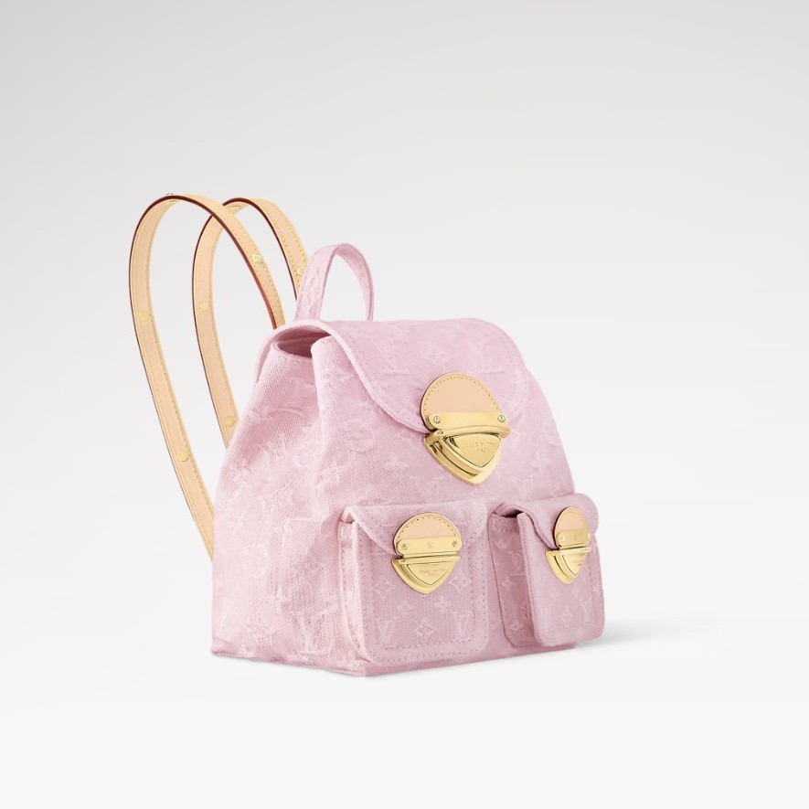 L0vis Vvtt0n Venice Backpack Washed Pink For Women 9.4in/24cm M13031