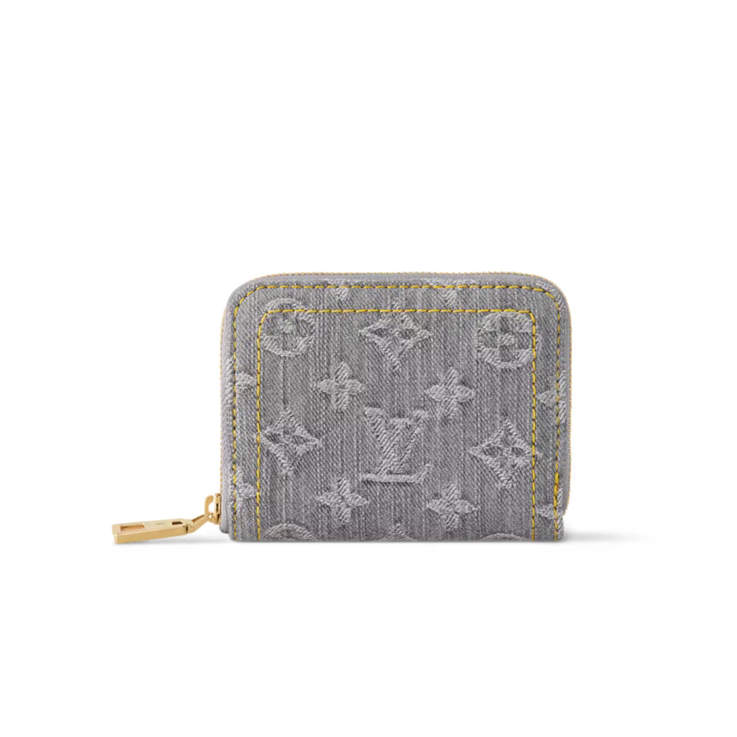 L0vis Vvtt0n Zippy Coin Purse Washed Gray For Women 4.3in/11cm M14277