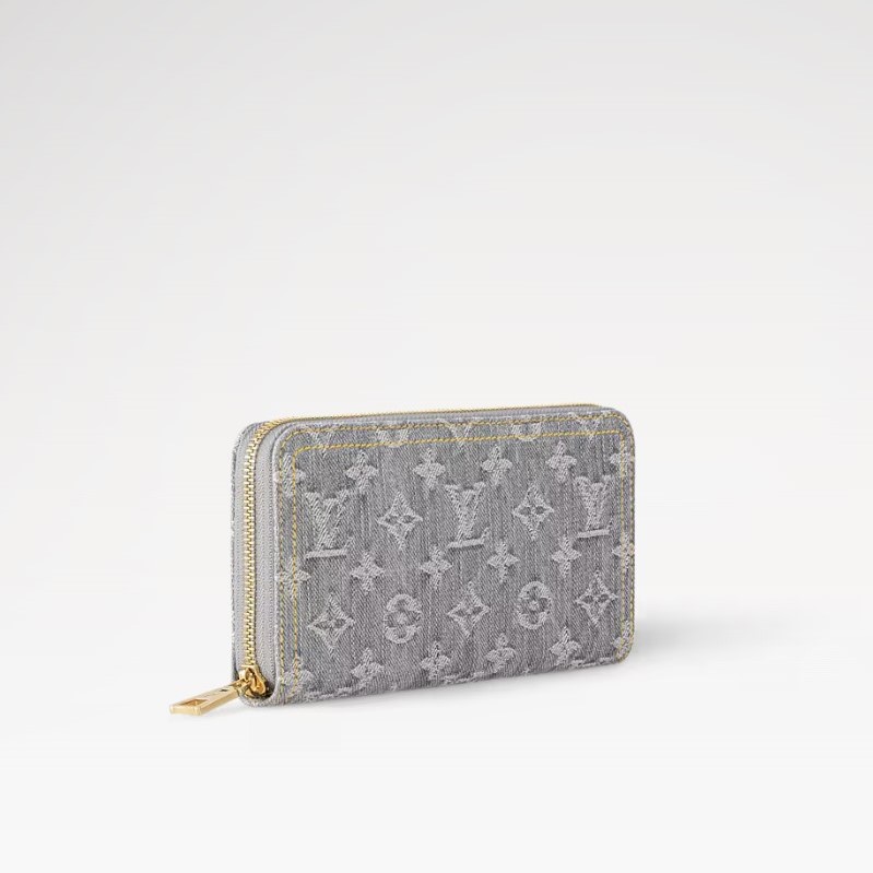 L0vis Vvtt0n Zippy Wallet Washed Gray For Women 7.7in/19.5cm M13214