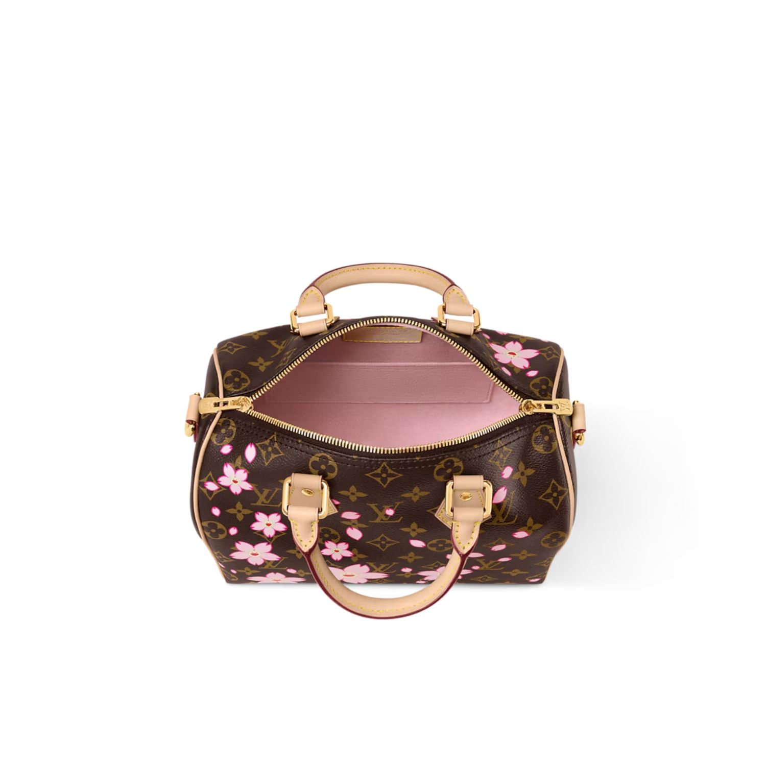 L0vis Vvtt0n LV x TM Speedy Bandoulière 25 Sakura Brown For Women 25cm/9.8in – M14174