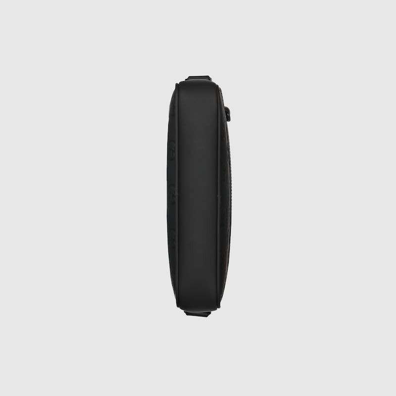 Gvc*1 Rubber-Effect Small Crossbody Bag Black For Men 9.4in/24cm 771293 AAC4D 1000
