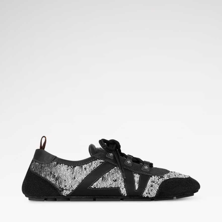 L0vis Vvtt0n LV Sneakerina Black/Silver For Women 1AHND2
