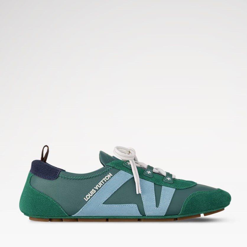 L0vis Vvtt0n LV Sneakerina Green For Women 1AHNDW
