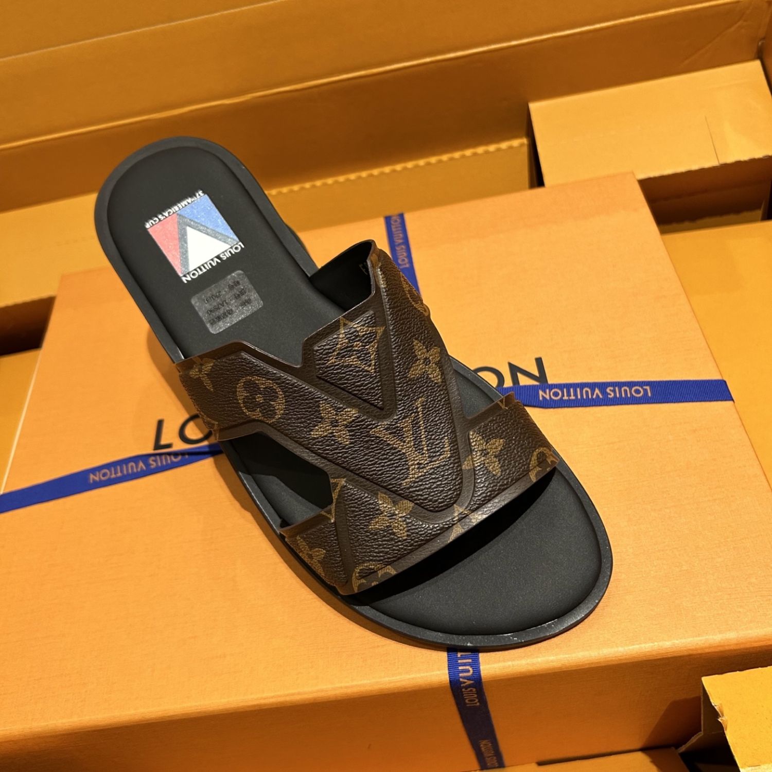 L0vis Vvtt0n Oasis Mule Monogram Ebene For Men