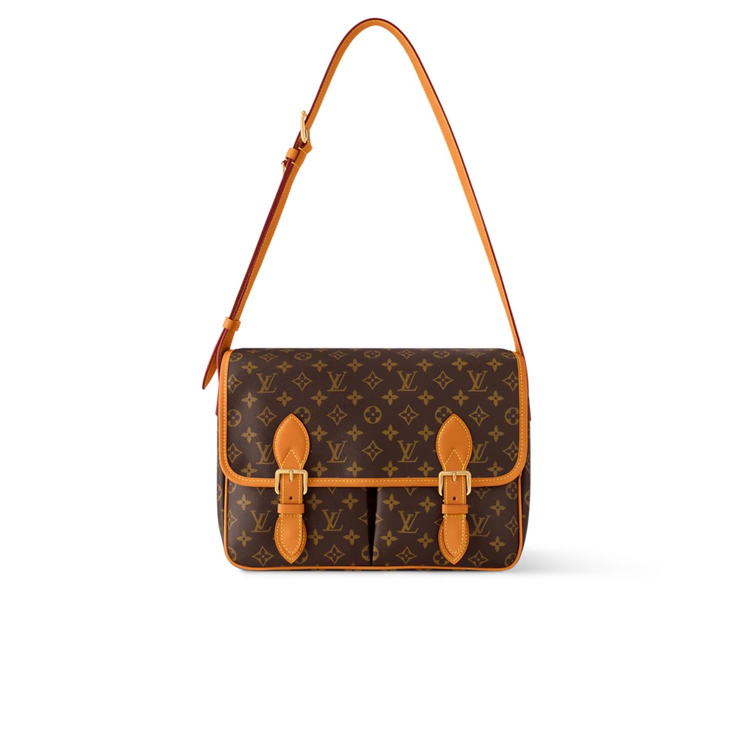 L0vis Vvtt0n Satchel Messenger Bag Monogram Brown For Men 35.5cm/14in – M14723