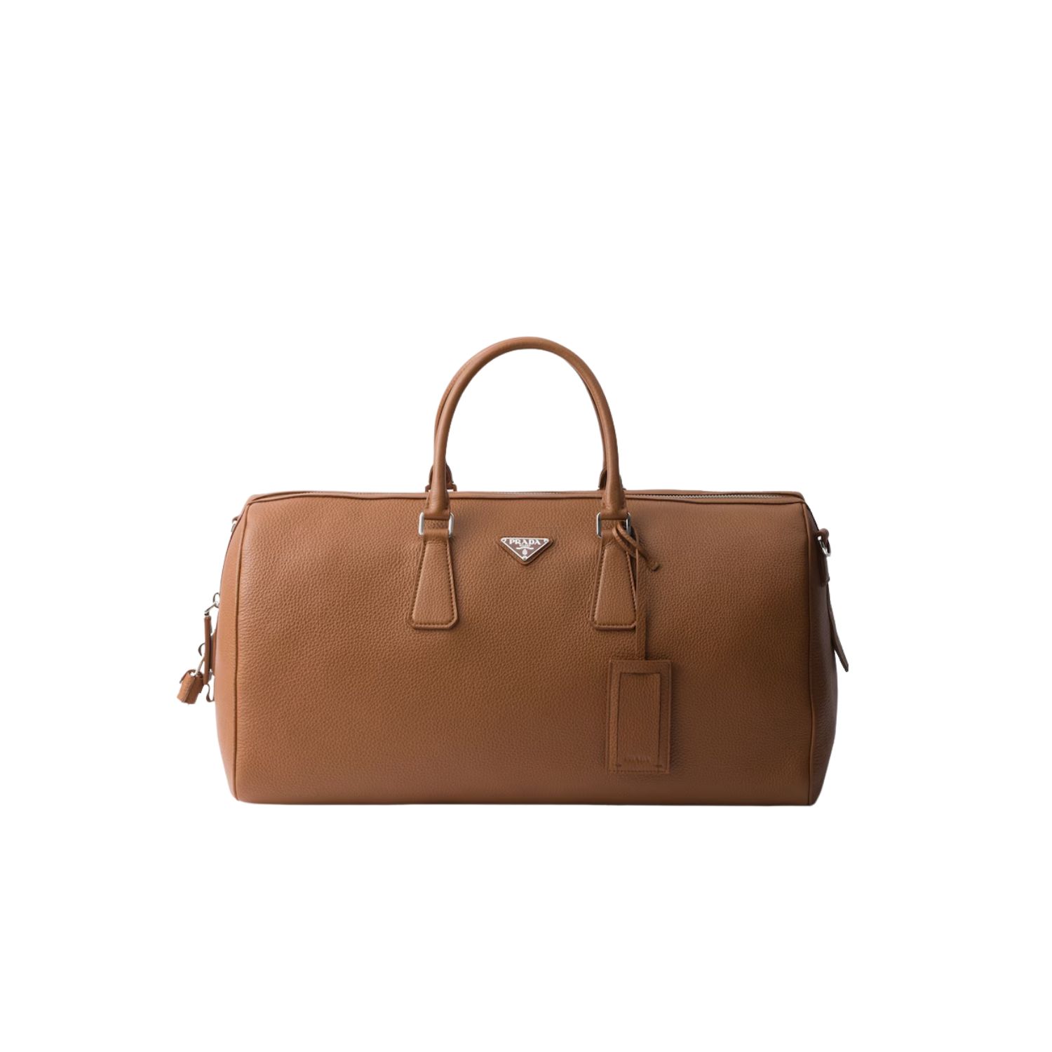 Pra*a Leather Duffel Bag Cognac For Men 50cm/20in – 2VC048_2BBE_F0046_V_OOO