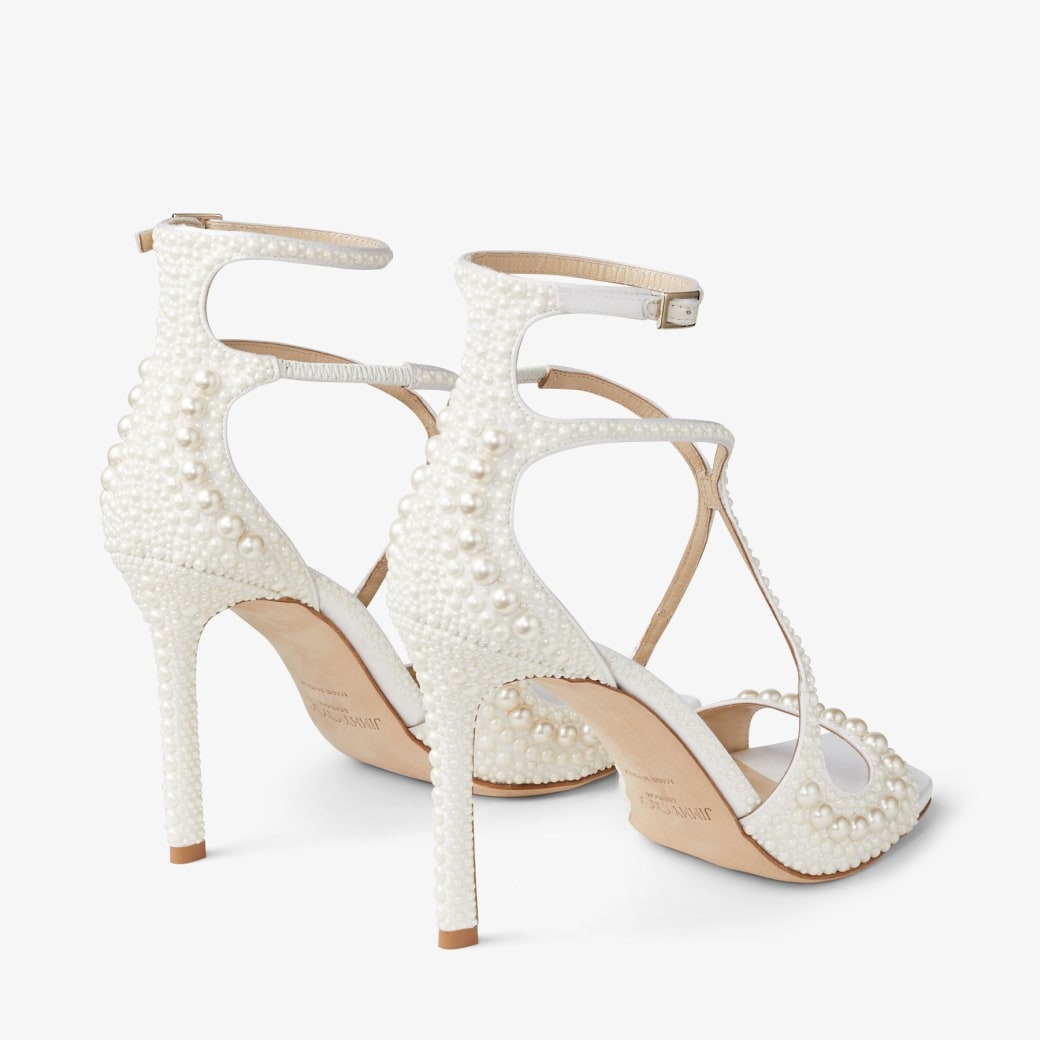 J1m*y Ch00 Azia 95 White For Women AZIA95WOZ_S
