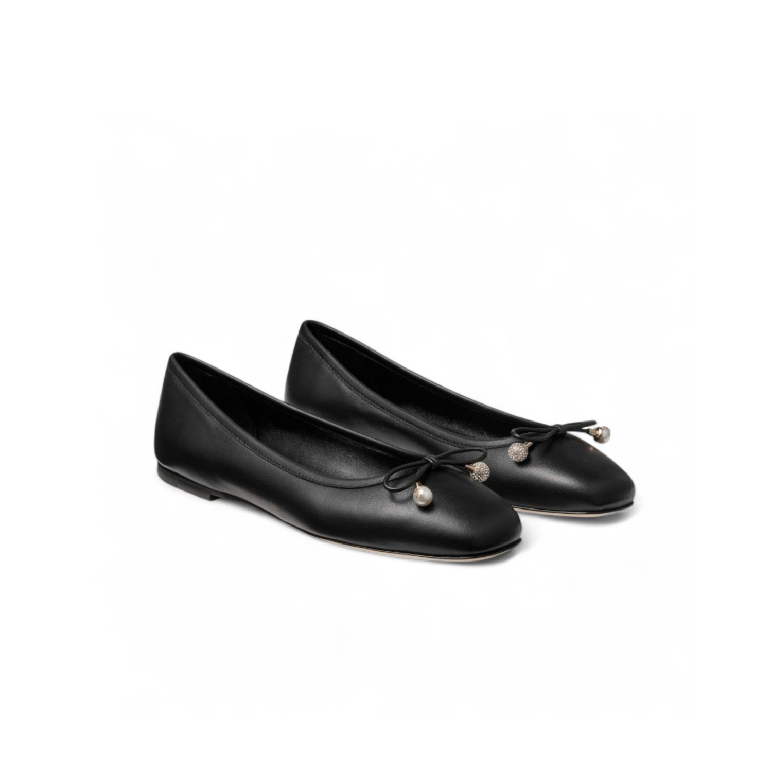 J1m*y Ch00 Elme Flat Black For Women ELMEFLATNAP