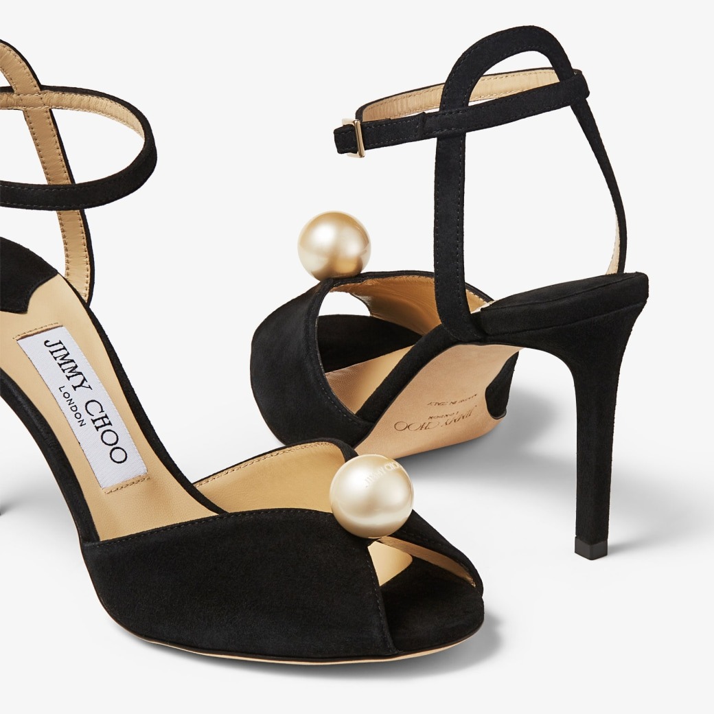 J1m*y Ch00 Sacora 85 Black For Women SACORA85AOB