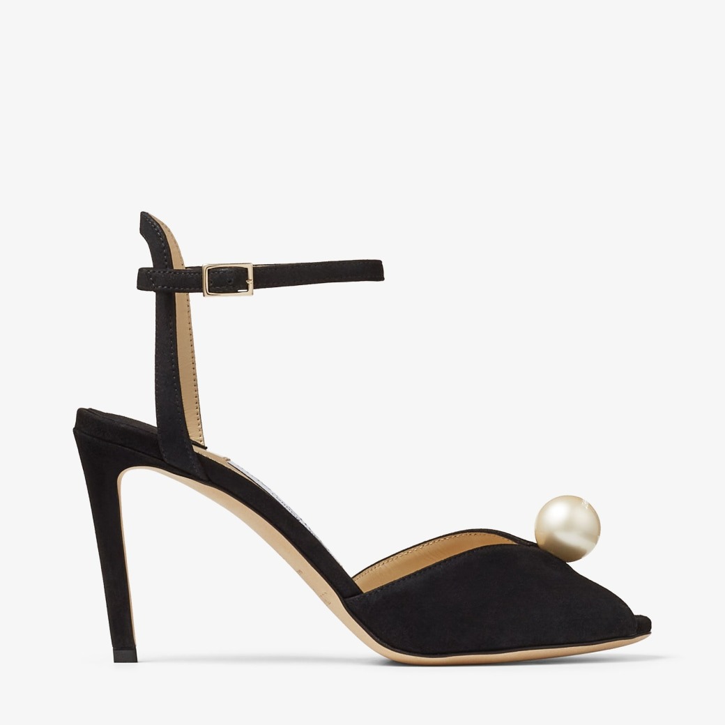 J1m*y Ch00 Sacora 85 Black For Women SACORA85AOB
