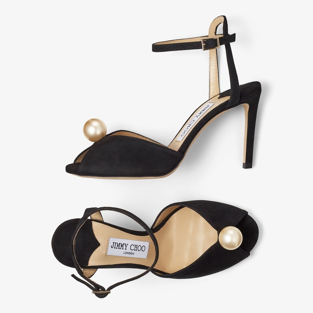 J1m*y Ch00 Sacora 85 Black For Women SACORA85AOB