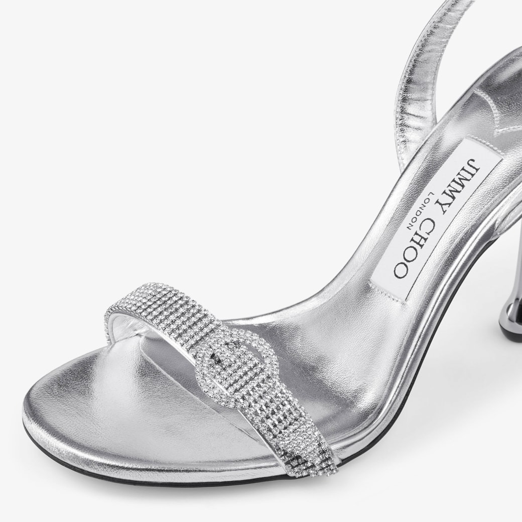 J1m*y Ch00 Tabatha 95 Silver/Crystal For Women TABATHA95ECM