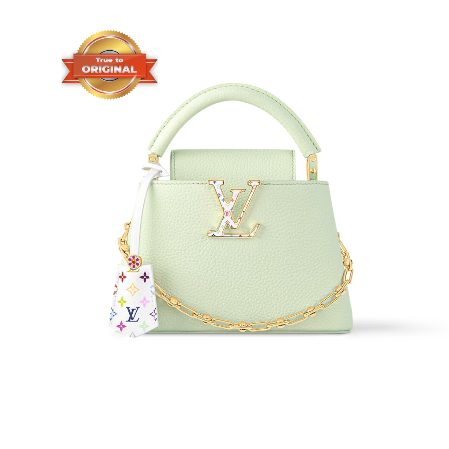 [True-to-ORIGINAL] L0vis Vvtt0n LV x TM Capucines Mini Vert d’Eau Green For Women 8.3in/21cm M14101