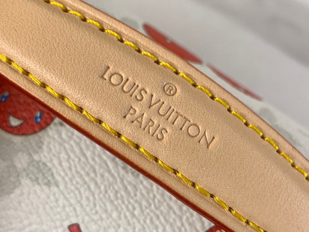 [True-to-ORIGINAL] L0vis Vvtt0n LV x TM Pochette Métis East West Cherry Canvas For Women 8.5in/21.5cm M14231