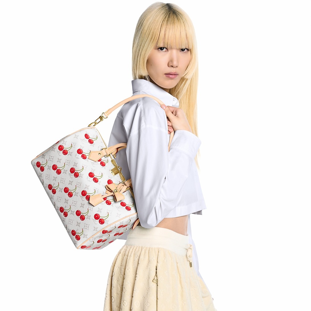 [True-to-ORIGINAL] L0vis Vvtt0n LV x TM Speedy Soft Bandoulière 30 White For Women 11.8in/30cm M14238