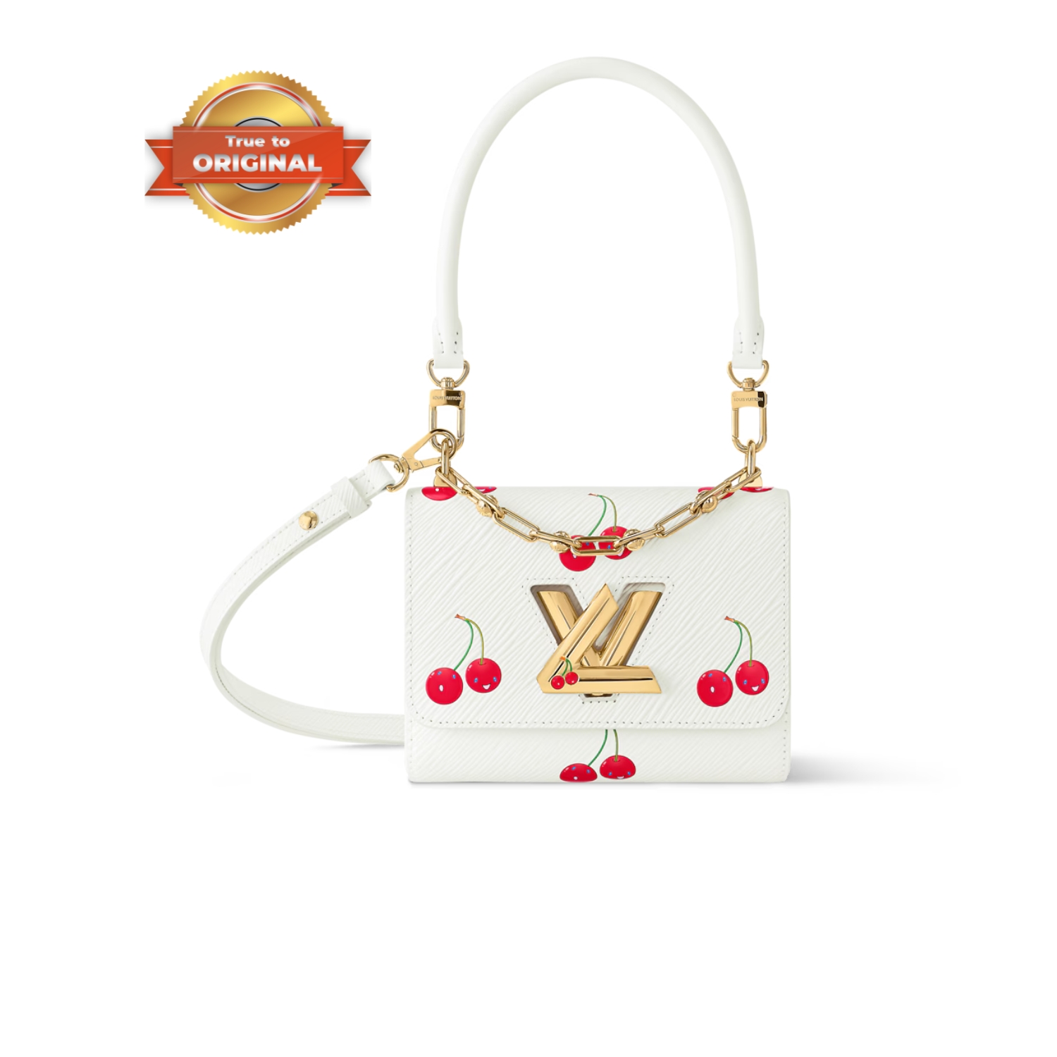 [True-to-ORIGINAL] L0vis Vvtt0n LV x TM Twist PM White For Women 7.5in/19cm M13239