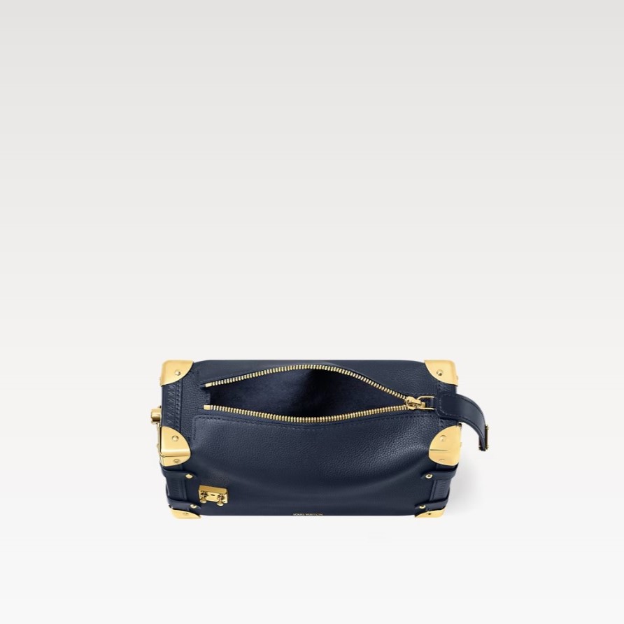 L0vis Vvtt0n Side Trunk MM Navy For Women 9.3in/23.5cm M15226