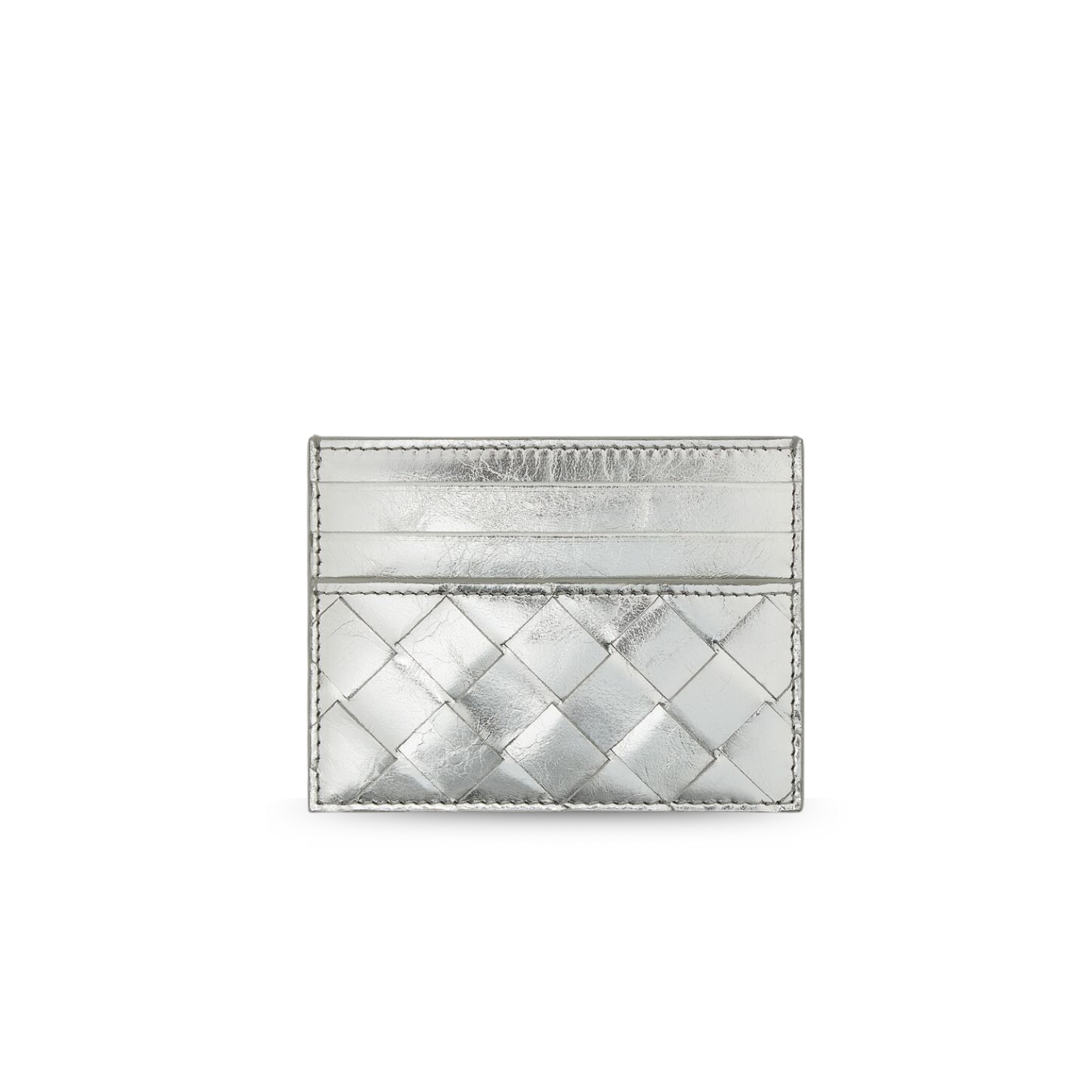 B0tt*ga Ven*ta Credit Card Case Silver For Women 10.5cm/4.1in 796324V4P128101