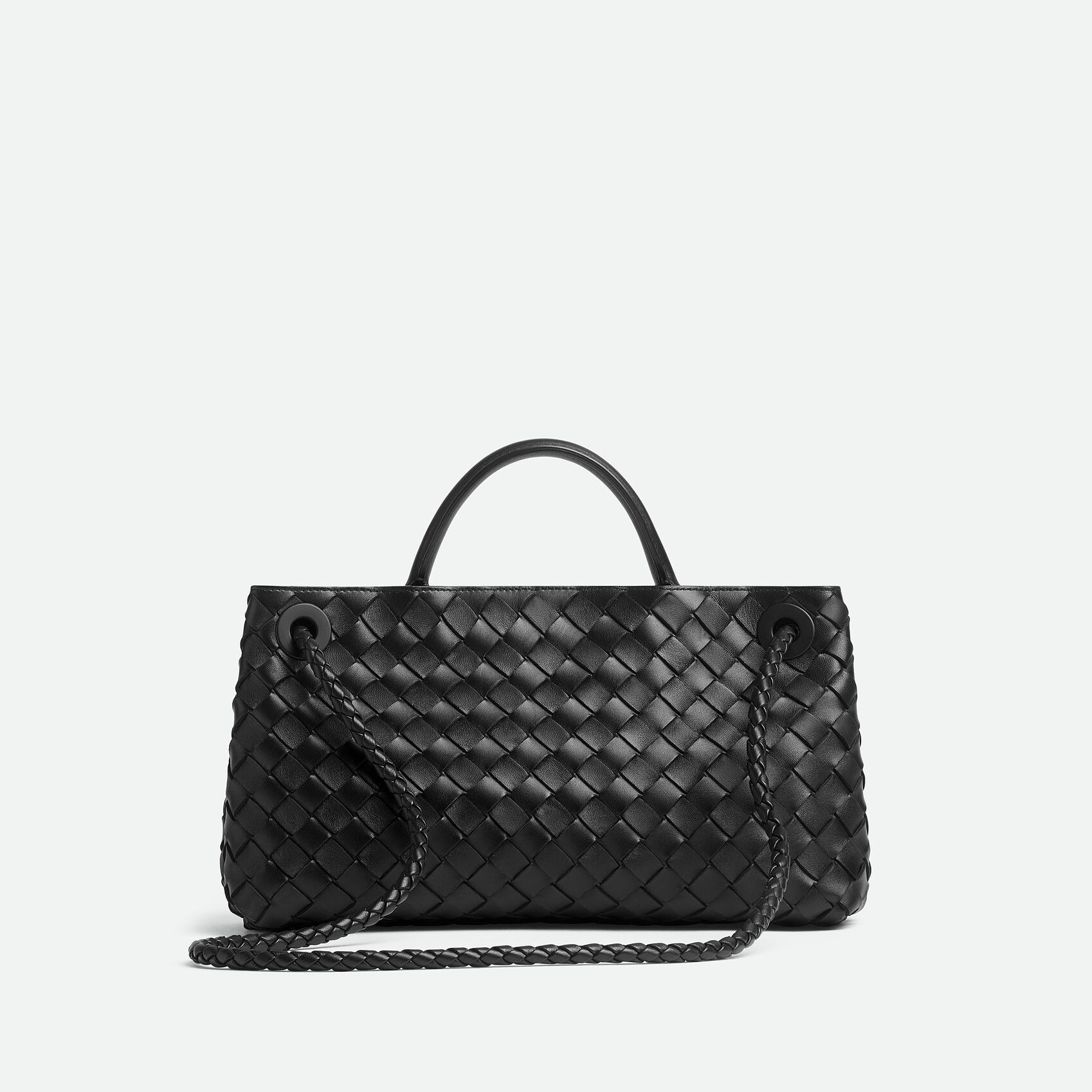 [True-to-ORIGINAL] B0tt*ga Ven*ta East-West Andiamo Black For Women 29cm/11.4in 766010VCPP11139