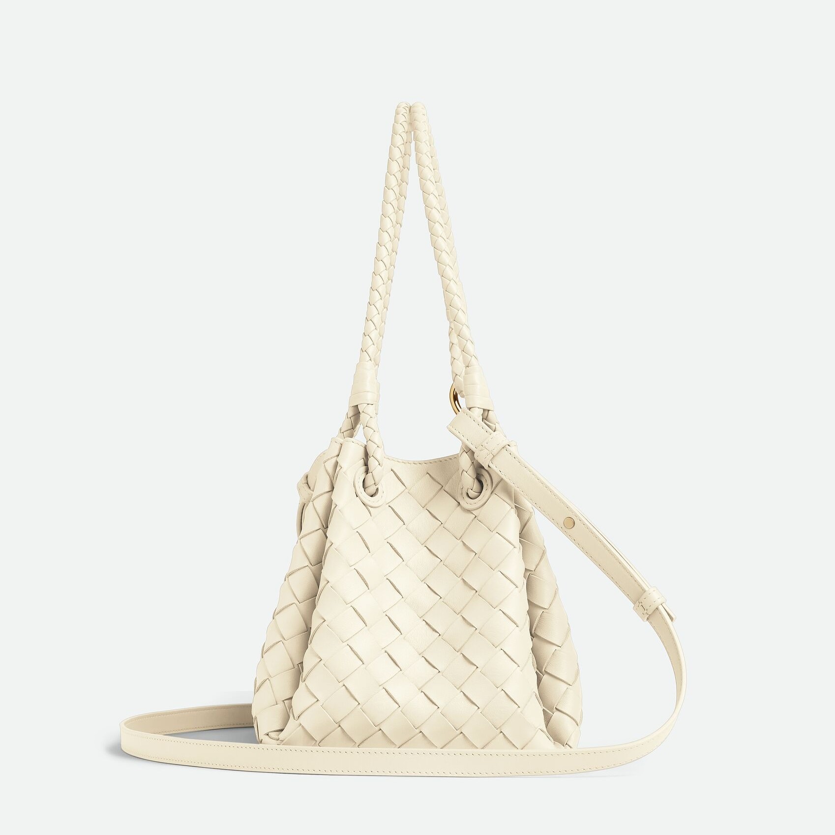[True-to-ORIGINAL] B0tt*ga Ven*ta Medium Parachute Sea Salt For Women 29.5cm/11.6in 835921VCPPT9195