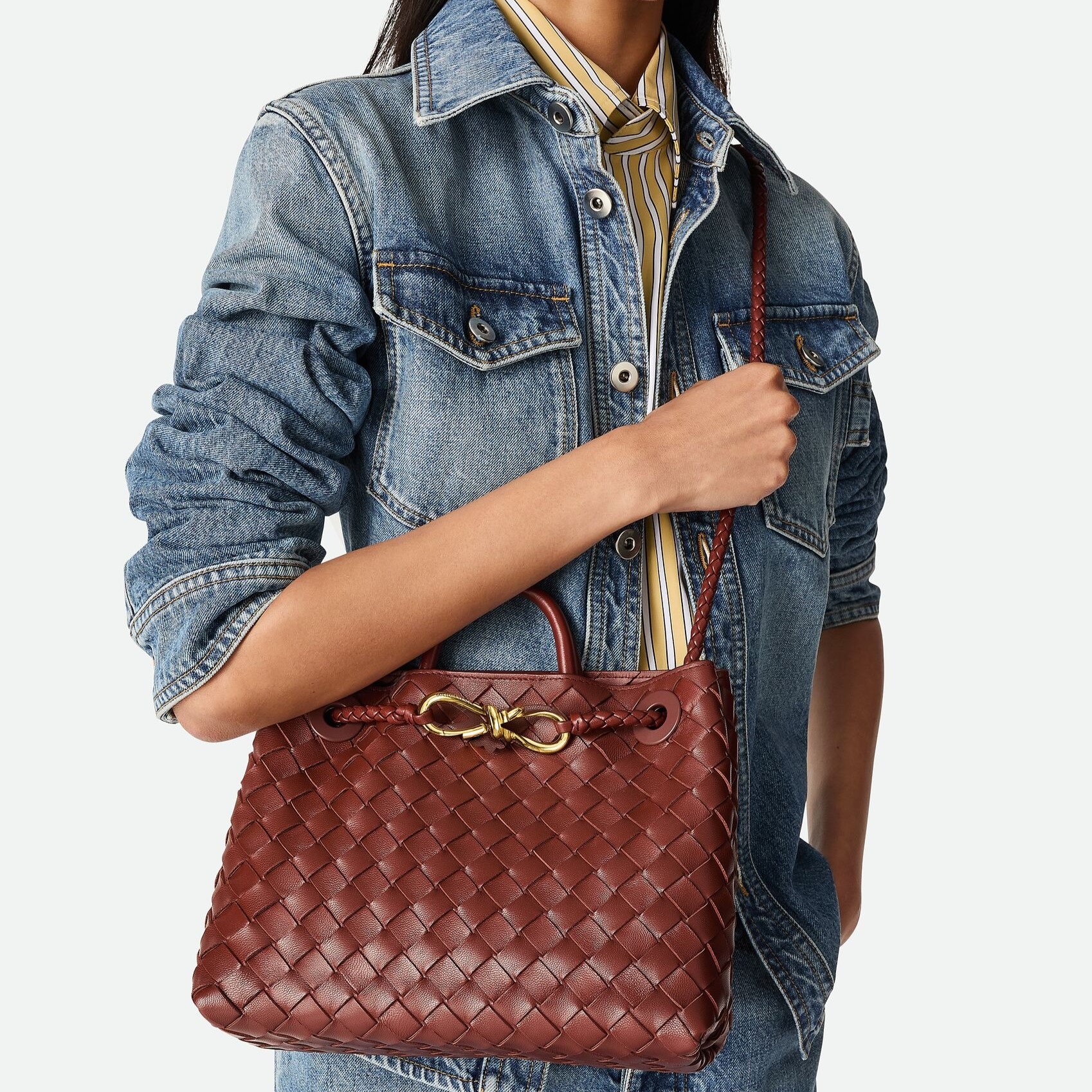 [True-to-ORIGINAL] B0tt*ga Ven*ta Small Andiamo Sapele For Women 25cm/9.8in 766014VCPP12507