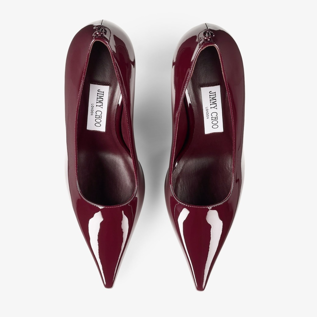 J1m*y Ch00 Ixia 80 Pumps Garnet For Women IXIA80PAT