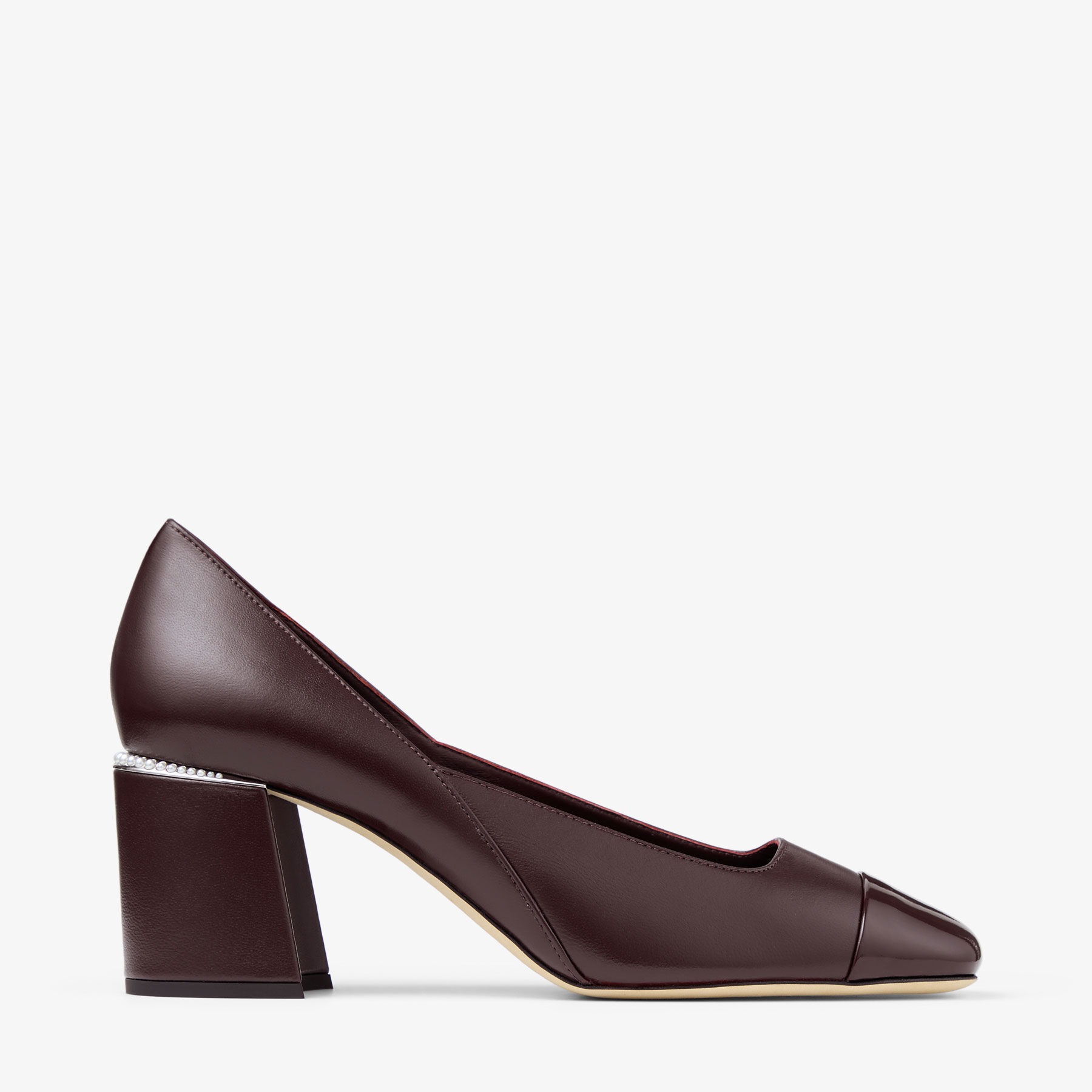 J1m*y Ch00 Jenson 65 Pumps Deep Merlot For Women JENSON65PTZ