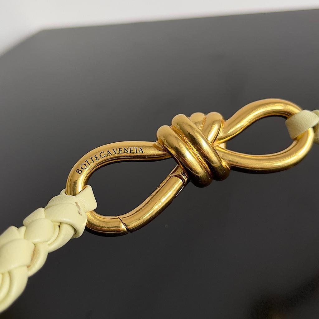[True-to-ORIGINAL] B0tt*ga Ven*ta Small Andiamo Light Yellow For Women 25cm/9.8in