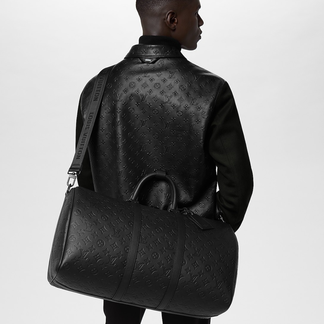 [True-to-ORIGINAL] L0vis Vvtt0n Keepall Bandoulière 50 Monogram Shadow For Men 19.7in/50cm M44810