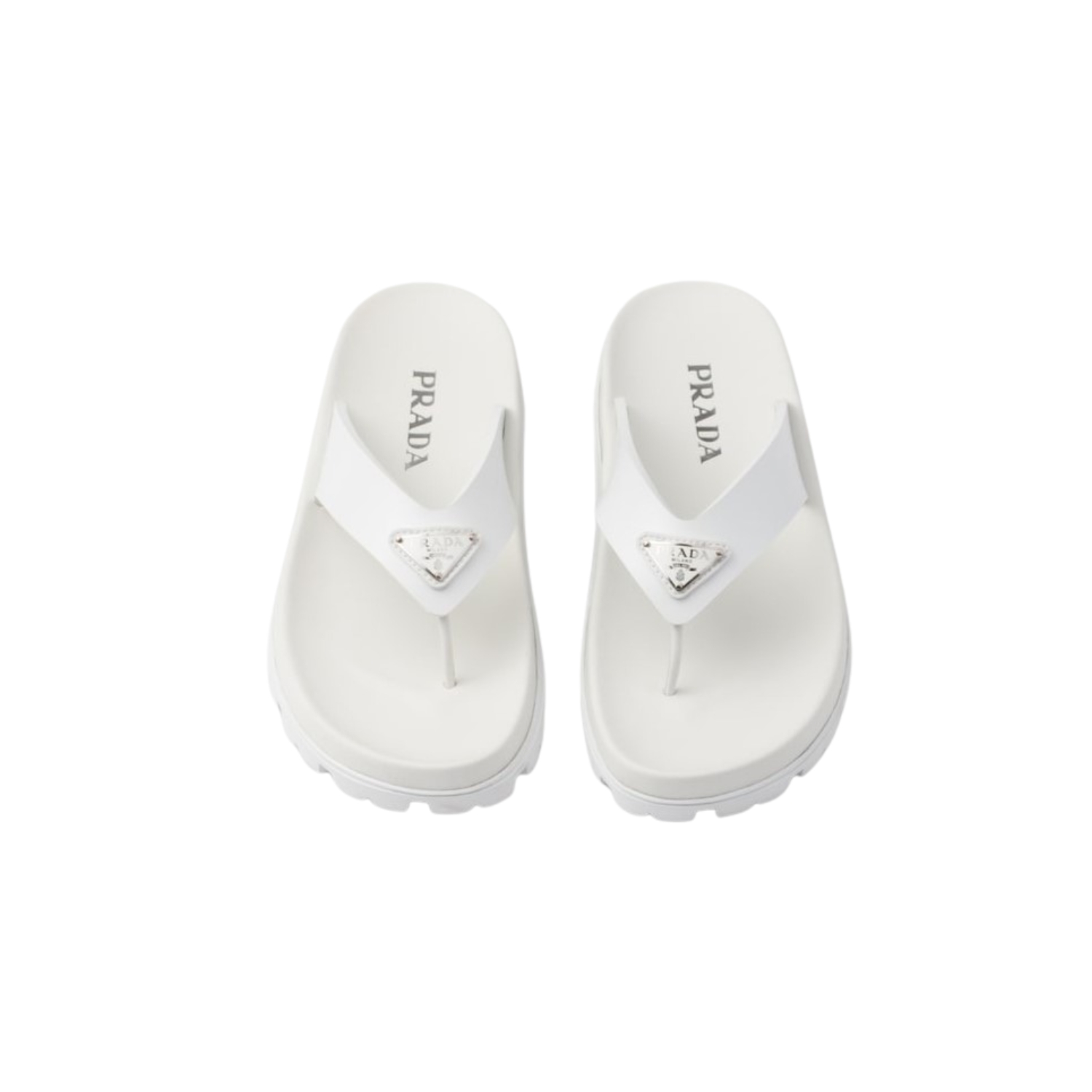 Pra*a Rubber Thong Sandal White For Men – 1Y420N_3LKK_F0009_F_020