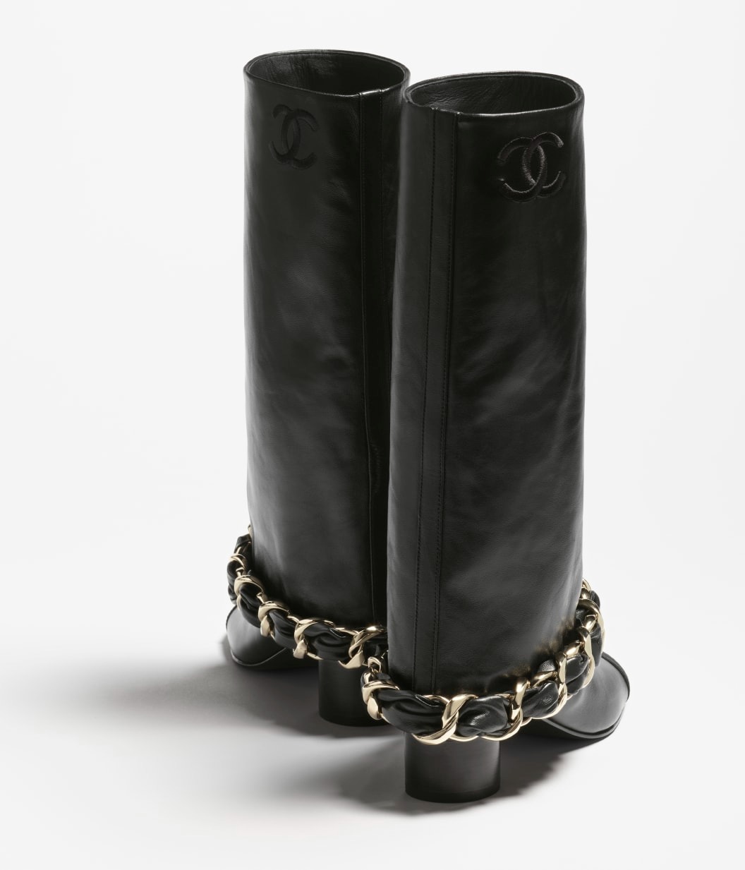 Ch**el High Boots Black 50mm For Women – G46677-B21755-94305