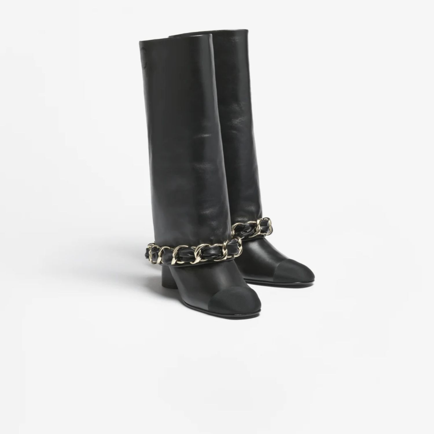 Ch**el High Boots Black 50mm For Women – G46677-B21755-94305