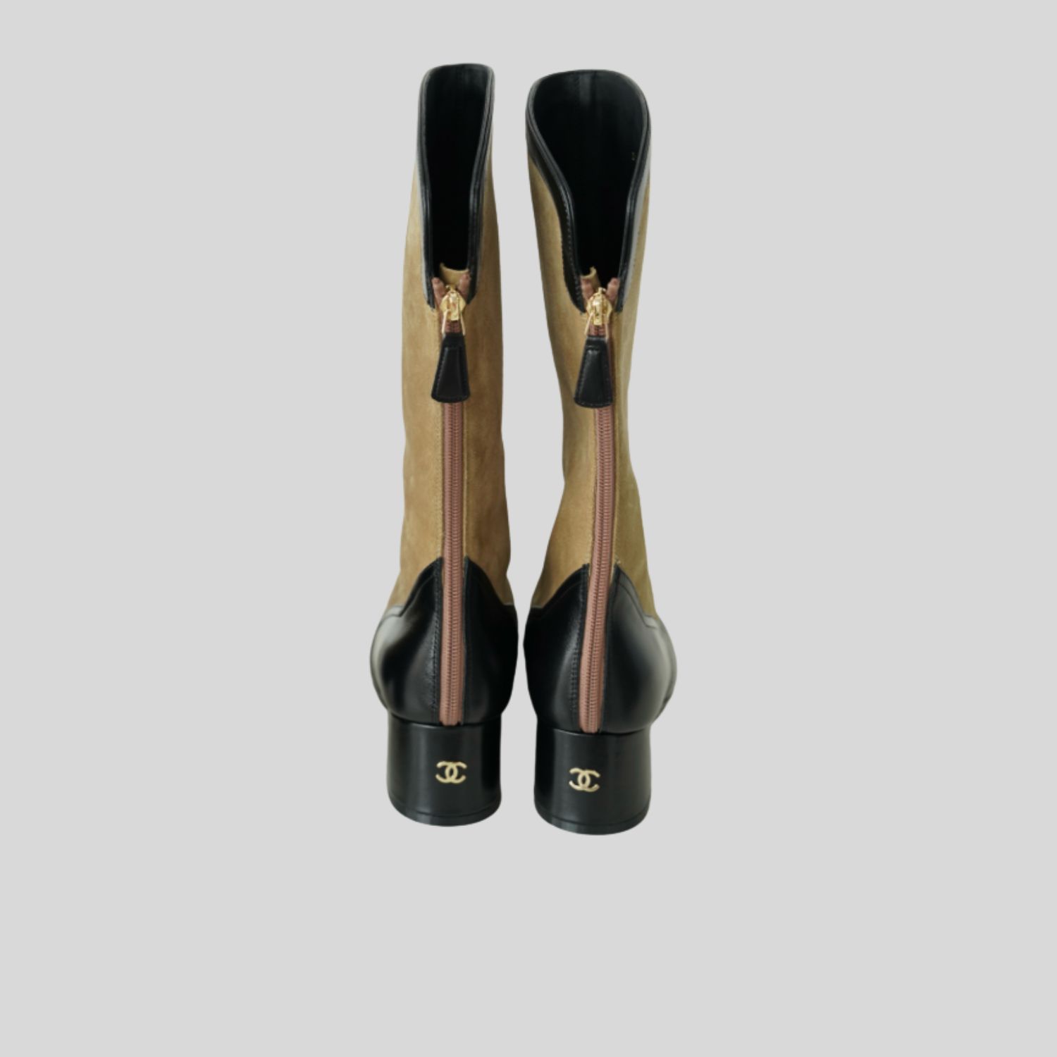 Ch**el High End Handicraft Knee Boots Camel For Women