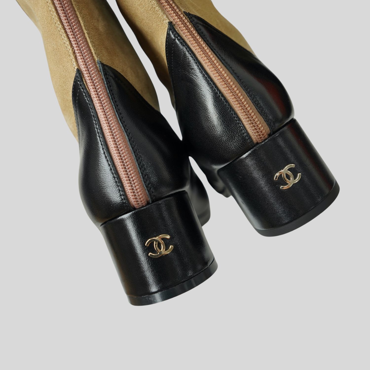 Ch**el High End Handicraft Knee Boots Camel For Women