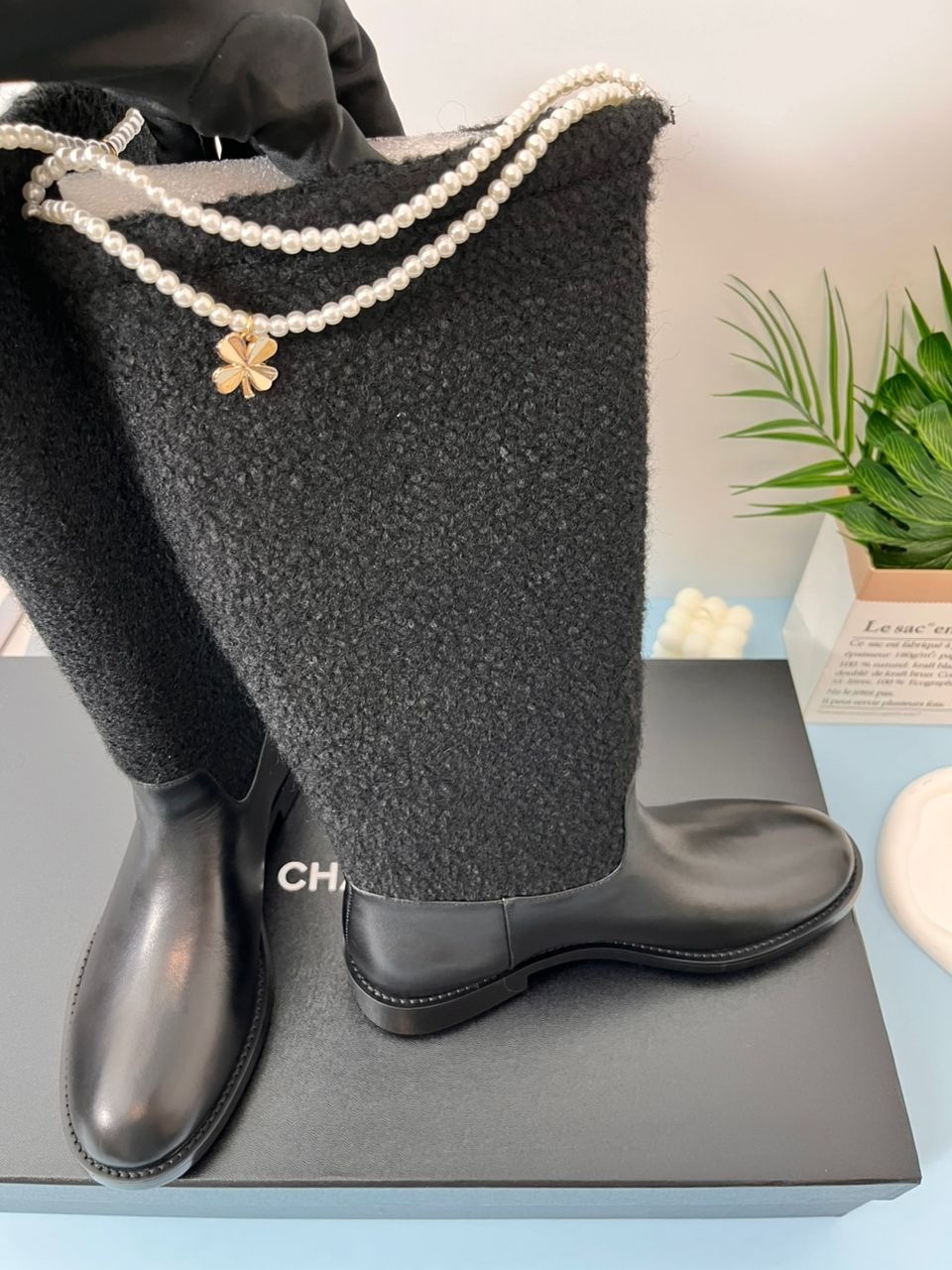 Ch**el High Boots Black For Women G46710 B21617 94305