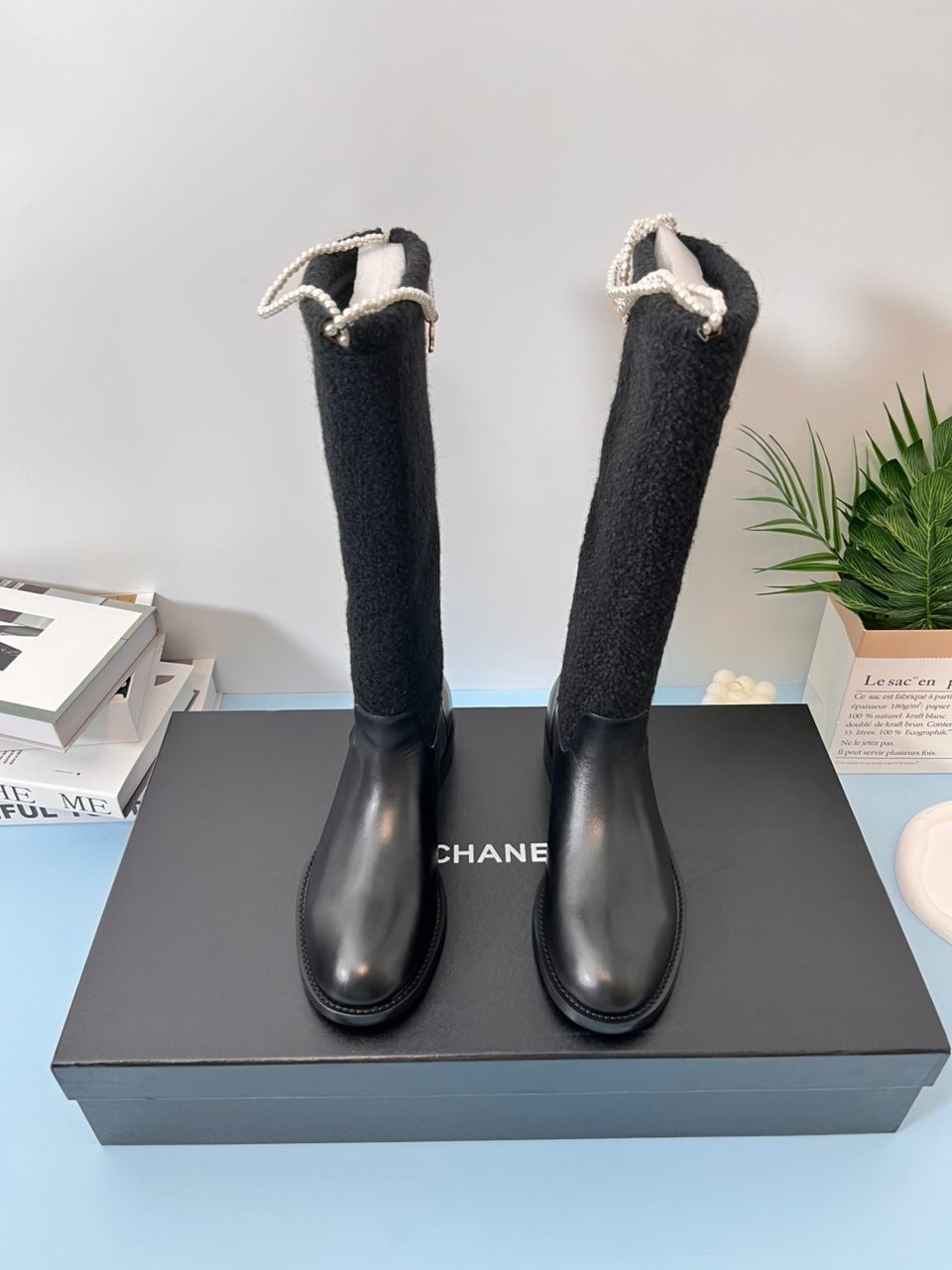 Ch**el High Boots Black For Women G46710 B21617 94305